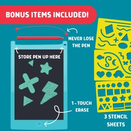 Chuckle & Roar - Scribble Glow - LCD Doodle Board - Creative Mess Free Drawing Pad - Fun and Engaging for Preschoolers - Road Trip Fun - Ages 3 and Up