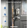 Veise Keyless Entry Door Lock with 2 Knobs, Electronic Backlit