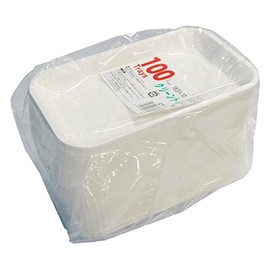 Deep and Elongated Paper Plates, Clean Tray, 100 Sheets No. 1 6.5 x 10 x Depth 0.6 inches (1.5 cm) CT-1