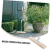 IWOWHERO 2pcs Deck Brush for Efficient Moss and Grass Removal