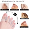 Gel Toe Separators, 1 Pair, Foot Care Spacers