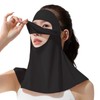 Face Covering,Anti-UV Sun Face Cover - Adjustable Ear Straps Cooling