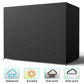 jxjarnet Garden Swing Seat Covers Heavy Duty Hammock Furniture Protective Cover Patio 3 Seater Hanging Chair Covers Waterproof UV Protected Dust Proof