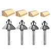 WSOOX 45 Degree Chamfer Router Bit set with 1/4 Inch
