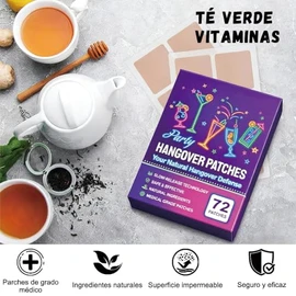 Paquete de 72 Parches de Recuperación, Parches de Prevención de Vitaminas, Parches Anticruda con Ingredientes Naturales, Amigables con la Piel e Impermeables, Restauran la Vitalidad
