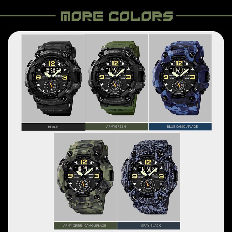 Men's Digital Sport Watch SKMEI Classic 5ATM Waterproof Sport Watch