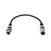 Omnitronic XLR cable, 3 pin, 0.2 m, black