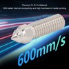 3 Pcs 0.4mm Nozzle M6 Thread High Thermal Conductivity Cr
