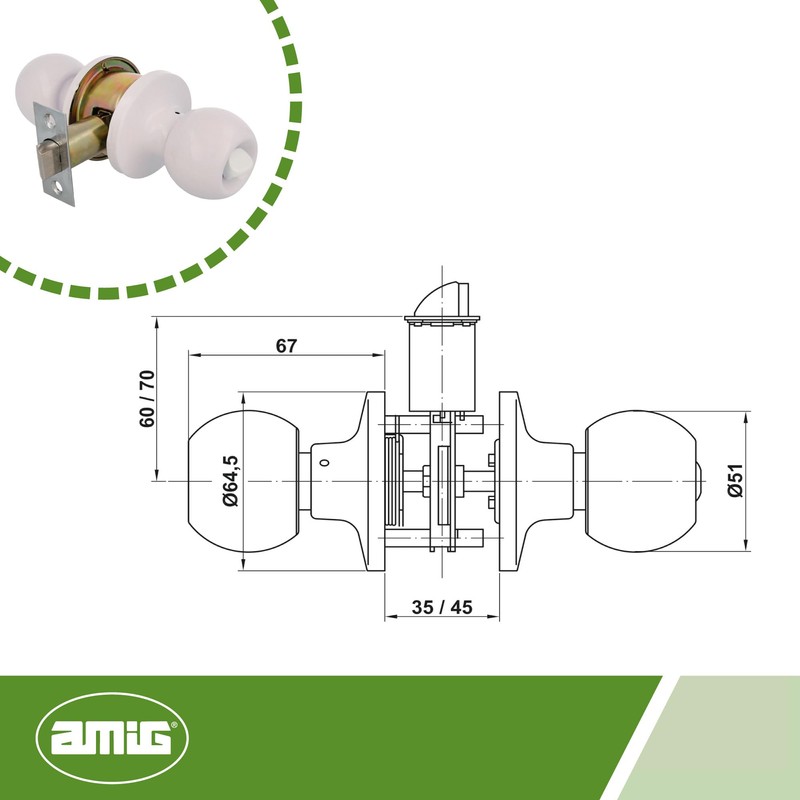 Amig - Knob Ball Set | Emergency System from Outside