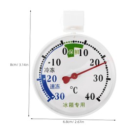 Gadpiparty Freezer Temperature Monitor with High Precision Sensors Accurate Refrigerator Thermometer for Optimal Food Safety Easy Secure Round Suction Cup Design