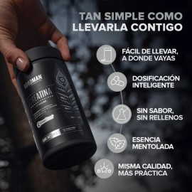Birdman Creatina Monohidratada Vegana 125 Cápsulas 25 Servs Sin Sabor