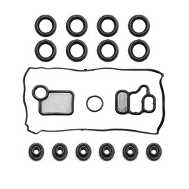 AUGREX Engine Cylinder Valve Cover Gasket Set Fit for Honda Accord CR-V Element 2.4L Civic 2.0L Acura CSX RSX 2.0L TSX 2.4L RDX 2.3L Replace VS50614R ES73071 15815-RAA-A02 15845-PNA-003