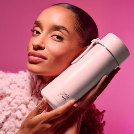 Frank Green - Ceramic Reusable Bottle - Stainless Steel Water Bottle With Straw, Insulated Water Bottle, Metal Water Bottle - Flip Straw Lid - 20oz - Midnight