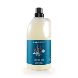 Caldrea Liquid Laundry Detergent, Effective for all Fabrics and all Temperatures, Basil Blue Sage Scent, 64 oz