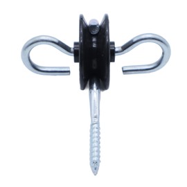 LCAPT 10Pcs Electric Fence Gate Handle Insulators, Screw-in Electric Fence Gate Hook Anchor for Electric Fence Wood Post