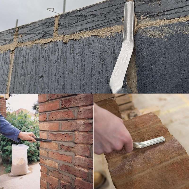Brick Jointer, 2 pcs Jointer Bricklaying, 1/2 inch x 5/8