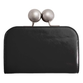 Raficaro Large Wallet, Women's Large Capacity, Cowhide Leather, Large, Coin Purse, Card Pocket, Leather, 3 Colors Available, Black