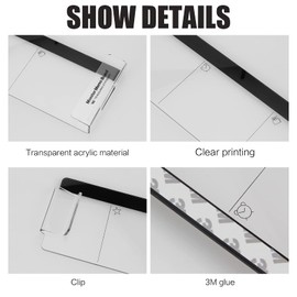 2pcs Office Desk Accessories Monitor Memo Board Computer Message Board Office Supplies for Women Men Computer Sticky Note Holder Home Desktop Message Office Decor (Computer Monitor Note Holder)