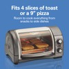 Hamilton Beach Easy Reach 4-Slice Countertop Toaster Oven With Roll-Top