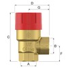 Flamco Prescor Valve 1/2 x 3 Bar - Pressure Relief