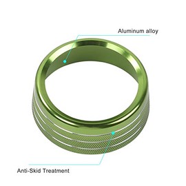 Voodonala Voodonala Air Conditioner Switch CD Button Knob for Dodge Challenger 2015-2024 Charger Chrysler 300 300s 2015-2019, for RAM 2013-2018 (Aluminum Alloy Green)