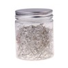 200 PCS Standard Clear Thumb Tacks Steel Sharp Point and