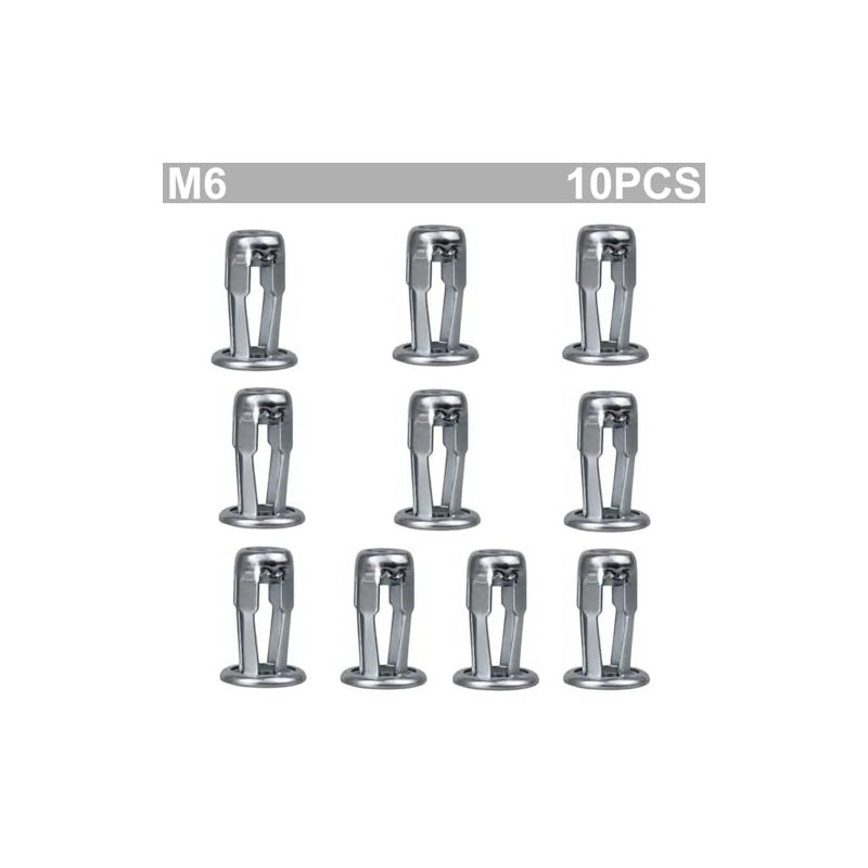10 pcs TJUS06 Stainless Steel Blind Jack Nut – M6