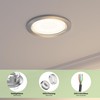 ledscom.de 4 pcs. recessed Ceiling Light ZOBE II, Stainless Steel