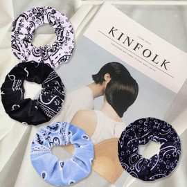 Elastic hair band women's hair band, girls stretch hair rope accessories, women's headpiece 4-piece suit for little girls, boys girls and women.