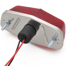 Daytona 40354 Motorcycle Luca Tail Lamp, Universal Type, Built-in Reflector, Mounting Pitch, 3.2 inches (82 mm), Red Lens