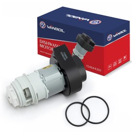 VANBOL 154844301 Dishwasher Circulation Pump Motor Compatible with Frigidaire Kenmore Crosley Kelvinator Kit with O-Rings Replace 154794401 AP5272221 15488001 154588701 154594201 VANBOL9001