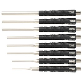 Tone PP800 Pin Punch Set, Black, 8 Pieces