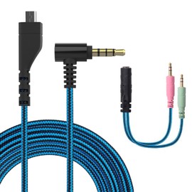 Arctis 5 Replacement Cable Compatible with SteelSeries Arctis 3, 5, 7, Arctis Pro Wireless, Arctis Pro Gaming Headset with 3.5mm Detachable Headphone Splitter