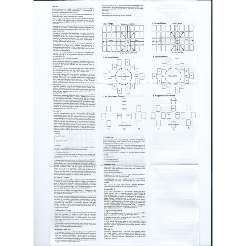 Hungarian Gipsy Fortune Telling Cards (Cigany Kartya) (KVIZ)