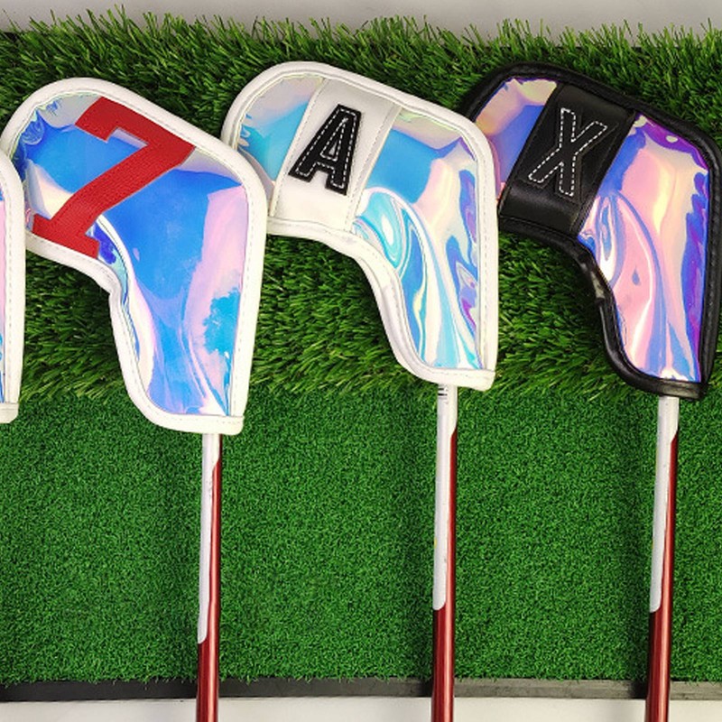 10 PCS Golf Club Head Covers PU Fabric Surface Stylish