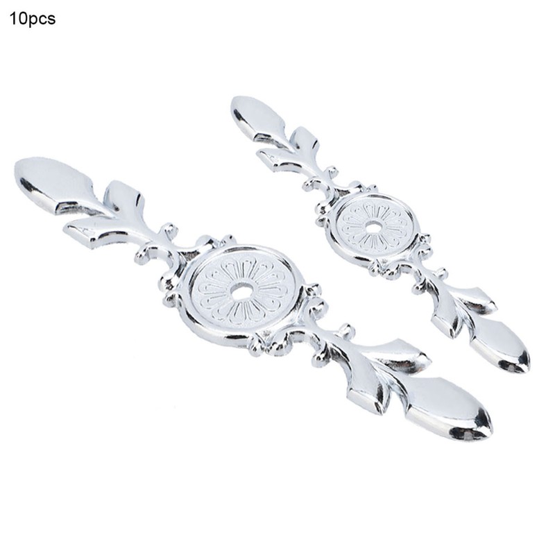 10pcs Zinc Alloy Cabinet Handle Back Plate Retro Style Single
