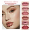 Set De 12 Labiales Mate De Larga Duración Pintalabio Regalo