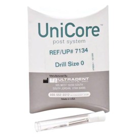 Ultradent 7134 Unicore Glass Fiber Post System Dental Drill #0 White 1/Pk