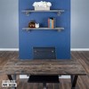 PIPE DECOR 36” Riverstone Grey Live Edge Wood Shelf with