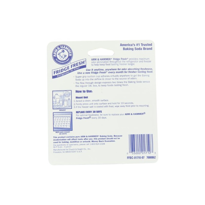 Arm & Hammer Fridge Fresh Refrigerator Air Filter (Pack of