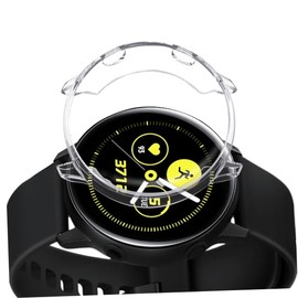 jojofuny TPU Transparent Protective Plating Case Compatible Watch Active Lightweight Easy to Install Full Coverage Design TPU Material Scratch-Resistant Watch Cover