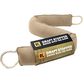 Draft Stopper - Door Draft Stopper Blocker - Under Door Weather Insulator Seal 37 inches - Sticks and Swings with the Door, Never Bend ,2 Lbs Heavy and Effective Under Door Draft Stopper Energy Saver