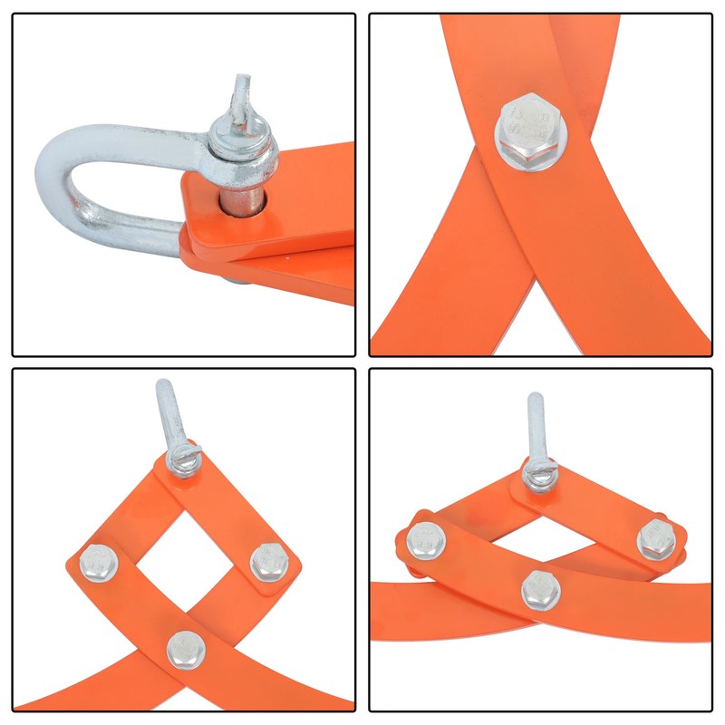 Timunr 2 Serrated Claw Hook,Log Lifting Tongs, Heavy Duty Grapple