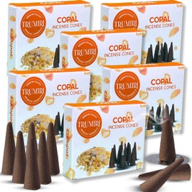 Copal Incense Cones - 60 Pack (10 Cones Each) - Scented Incense