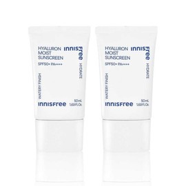 Innisfree [이니스프리] 이니스프리 히알루론 수분 선크림 50mL 2개 Innisfree Hyaluronic Acid Moisturizing Sun Cream 50mL 2pcs