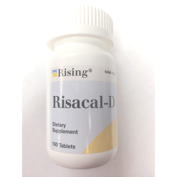 Risacal-D Tablets, Supplement 100 Tablets (2 Pack)