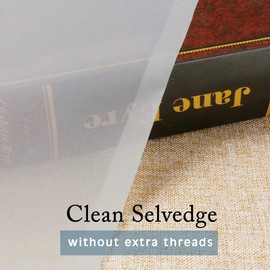 OWENIE OWENIE Sheer Curtains 84 inch Length, Ivory Sheer Cutains 2 Panels Set for Bedroom/Living Room, Rod Pocket Voile Fimly Drapes, 2pcs, Each 42" W x 84" L