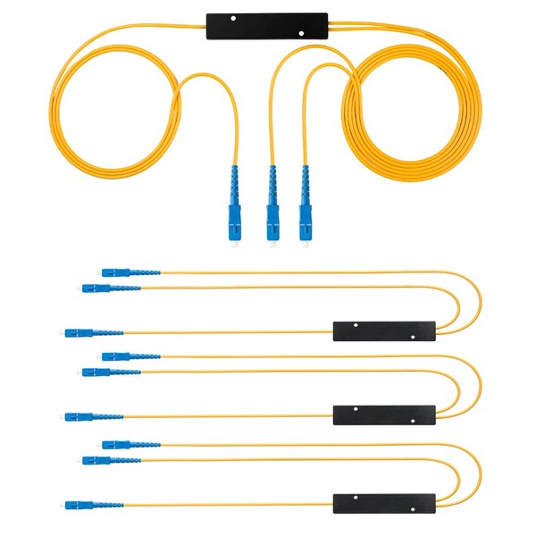GwliUni 4PCS Fiber Optic Cable Splitter with 1 to 2
