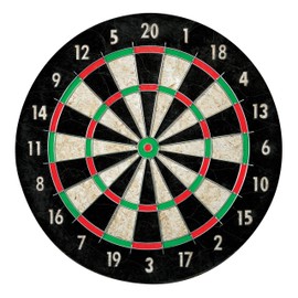 Franklin Sports Bristle Dartboard - Professional Steel Wire Dartboard - Regulation Sized 18" Inch Board - Self Healing Sisal Board