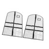 2pcs Garment Bags for Hanging Clothes Transparent Clothes PVC Dustproof